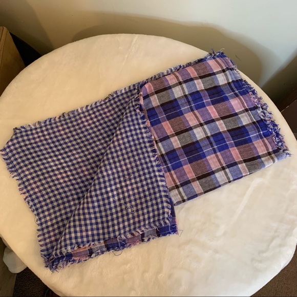 Alex Lehr | American Colors | Reversible Contrast Plaid Scarf | NWOT - Picture 5 of 5